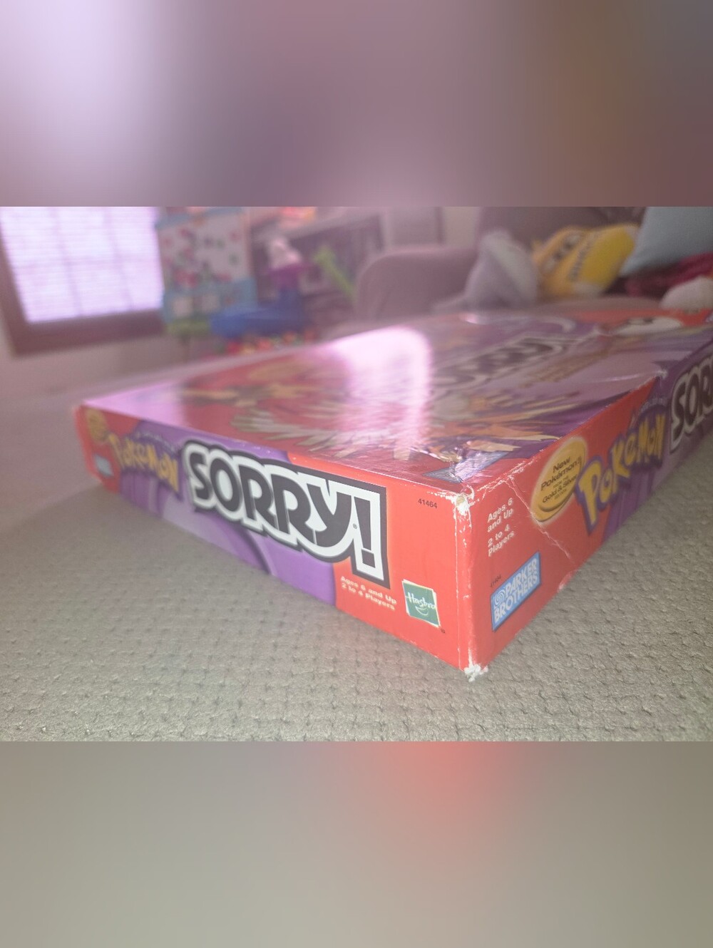 Vintage 2001 Pokemon Sorry 2001 Board Game 100% Complete Gold & Silver Edition - Picture 8 of 16